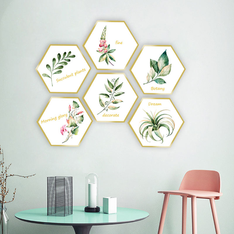 Miico FX82021 2PCS Plant Photo Frame Decorative Sticker Home Decorative Wall Sticker Removable Sticker