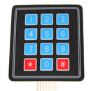 5Pcs 4 x 3 Matrix 12 Key Array Membrane Switch Keypad Keyboard