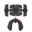 Smart Rechargeable Electric EMS Abdominal Muscle Trainer Abdominal Arm Butt Lazy Fitness Training Weight Lost Massager Pads USB Charging Battery Powered