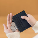 90 Fun Cowhide Leather Wallet 6 Slots Card Holder Coin Change Purse Pocket Bag Outdoor Travel from xiaomi youpin