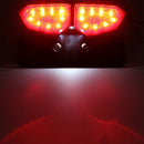 Motorcycle 12V LED Taillight Turn Signal Rear Brake License Plate Light Bracket
