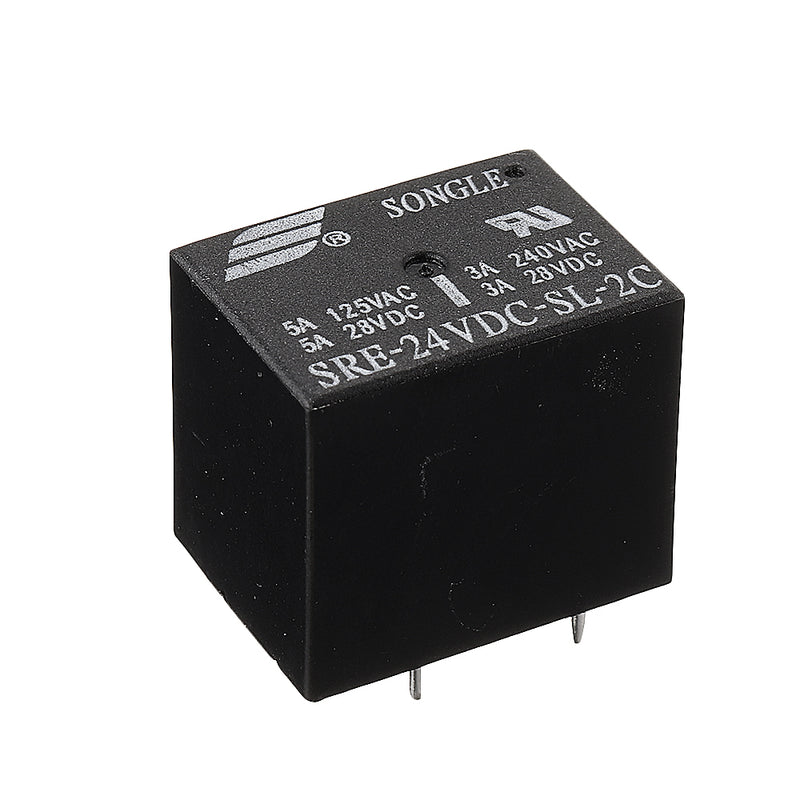 5Pcs SRE-05V 12V 24VDC-SL-2C Relay Module 3A 8PIN