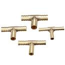 6mm 8mm 10mm 12mm Brass T Piece 3 Way Fuel Hose Joiner Connector For Air Oil Gas