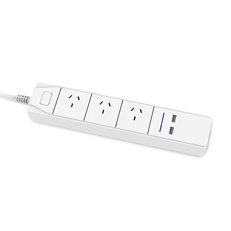 DHEKINGD D803 Smart WiFi APP Control Power Strip with 3 AU Outlets Plug 2 USB Fast Charging Socket App Control Work Power Outlet