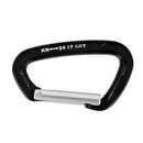 Aluminum 24KN Carabiner for Outdoor Climbing - Black