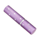 Flower Pattern 6ml Refill Perfume Pump Atomizer Spray Bottle - Purple