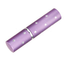 Flower Pattern 6ml Refill Perfume Pump Atomizer Spray Bottle - Purple