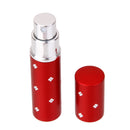 Flower Pattern 6ml Refill Perfume Pump Atomizer Spray Bottle - Red