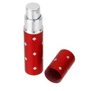 Flower Pattern 6ml Refill Perfume Pump Atomizer Spray Bottle - Red