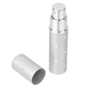 Flower Pattern 6ml Refill Perfume Pump Atomizer Spray Bottle - Silver