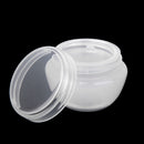 2Pcs 10g Plastic Empty Face Cream Bottle Container Cosmetic Jar - White