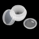 2Pcs 10g Plastic Empty Face Cream Bottle Container Cosmetic Jar - White