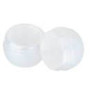 2Pcs 10g Plastic Empty Face Cream Bottle Container Cosmetic Jar - White