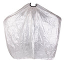 Peacock Feather Printing Hair Cape Gown Cloth Apron for Adult - White
