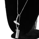 Novelty Blow Dryer, Comb & Scissors Charm Pendant Necklace Hair Stylist Gift