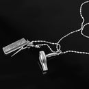 Novelty Blow Dryer, Comb & Scissors Charm Pendant Necklace Hair Stylist Gift