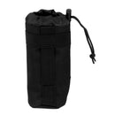 Outdoor Tactical Molle System Water Bottle Holder Bag - Black