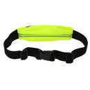 4.7 inch Sport Zipper Waist Bag Running Jogging Belt Pouch - Fluorescent Green