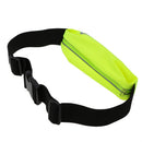 4.7 inch Sport Zipper Waist Bag Running Jogging Belt Pouch - Fluorescent Green