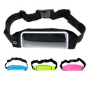 4.7 inch Sport Zipper Waist Bag Running Jogging Belt Pouch - Fluorescent Green