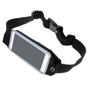 Sport Zipper Waist Bag Running Jogging Belt Pouch Black