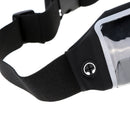 Sport Zipper Waist Bag Running Jogging Belt Pouch Black