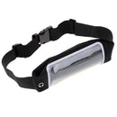 Sport Zipper Waist Bag Running Jogging Belt Pouch Black
