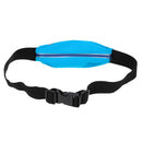 Sport Zipper Waist Bag Running Jogging Belt Pouch Blue