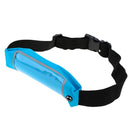 Sport Zipper Waist Bag Running Jogging Belt Pouch Blue