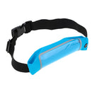 Sport Zipper Waist Bag Running Jogging Belt Pouch Blue