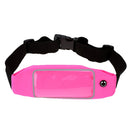 5.5 inch Touch Screen Waist Pack Pouch for Running Sports - Rose Red