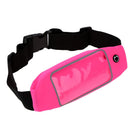 5.5 inch Touch Screen Waist Pack Pouch for Running Sports - Rose Red
