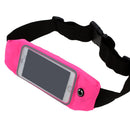 5.5 inch Touch Screen Waist Pack Pouch for Running Sports - Rose Red