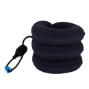 Air Inflatable Pillow Brace Cervical Neck Traction Support Pain Relief - Blue