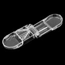 Pill Cutter Splitter Storage Compartment Box Medicine Holder Box Case - Clear