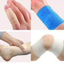 Outdoor Hiking Camping Accessory Body Care Treatment Self-Adhesive Bandage Tape Blue