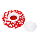 Easy To use Cloth Ice Bag Stress Pain Reliever Injury Swelling Reducer Ice Bag Cap Sports Supplies 6Inch Heart Pattern
