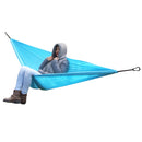 Portable Lightweight Convenient To Carry Hammock FOR Camping Hiking Travelling Picnic Backyards Sky Blue 106 x 55 inch