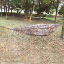 Portable Lightweight Convenient To Carry Hammock FOR Camping Hiking Travelling Picnic Backyards Camouflage 106 x 55 inch