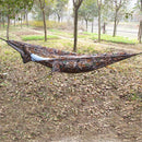 Portable Lightweight Convenient To Carry Hammock FOR Camping Hiking Travelling Picnic Backyards Camouflage 106 x 55 inch