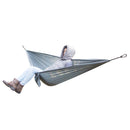 Portable Lightweight Convenient To Carry Hammock FOR Camping Hiking Travelling Picnic Backyards Gray 106 x 55 inch