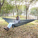 Portable Lightweight Convenient To Carry Hammock FOR Camping Hiking Travelling Picnic Backyards Gray 106 x 55 inch