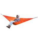 Portable Lightweight Convenient To Carry Hammock FOR Camping Hiking Travelling Picnic Backyards Orange 106 x 55 inch
