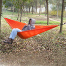 Portable Lightweight Convenient To Carry Hammock FOR Camping Hiking Travelling Picnic Backyards Orange 106 x 55 inch