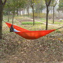 Portable Lightweight Convenient To Carry Hammock FOR Camping Hiking Travelling Picnic Backyards Orange 106 x 55 inch