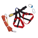 1 Set Rock Climbing Kit Safety Harness+Rappel Belay+ Carabiner+ 10M Rope