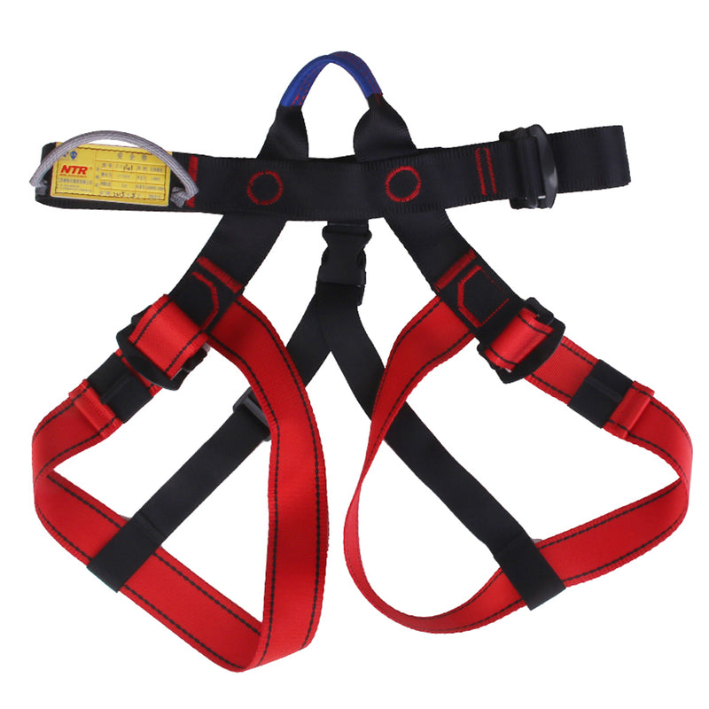 1 Set Rock Climbing Kit Safety Harness+Rappel Belay+ Carabiner+ 10M Rope