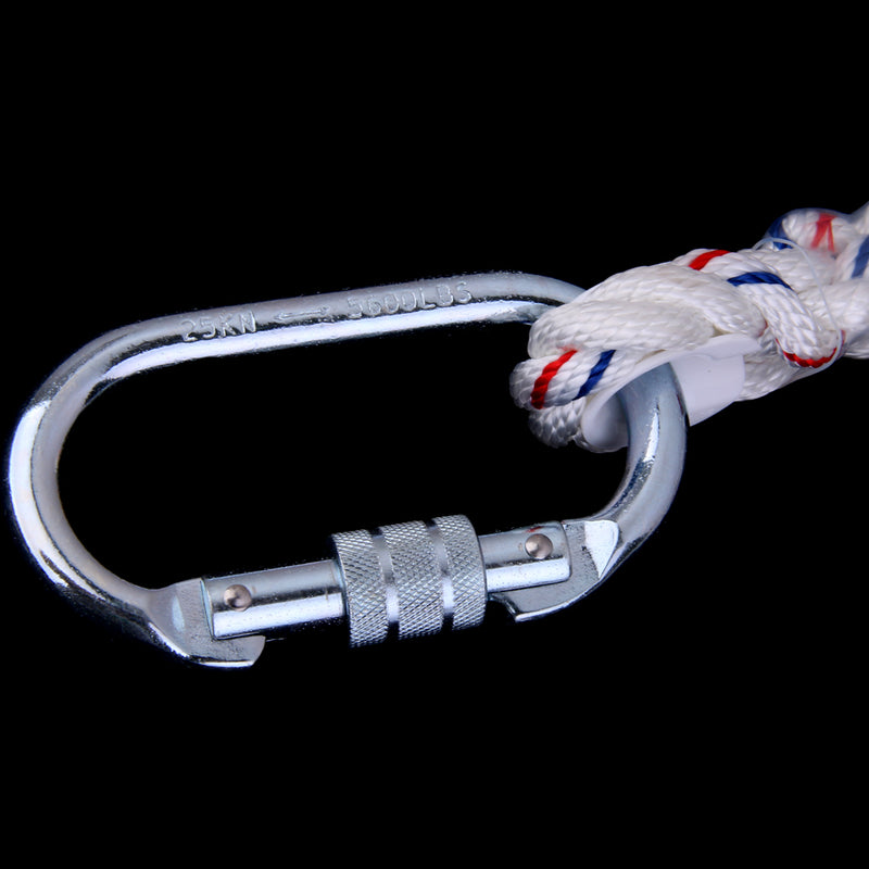 1.5M Positioning Lanyard & Carabiner Hook for Scaffold Climbing Safety Equip