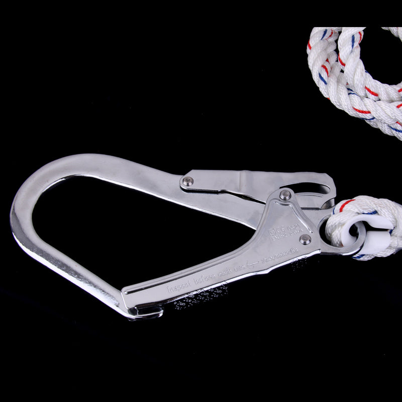 1.5M Positioning Lanyard & Carabiner Hook for Scaffold Climbing Safety Equip