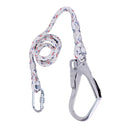 1.5M Positioning Lanyard & Carabiner Hook for Scaffold Climbing Safety Equip